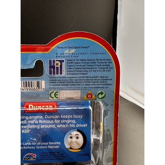 NWT Duncan Thomas Wooden Railway Train NOS Learning Curve Engine 2005 Yellow - Picture 11 of 16